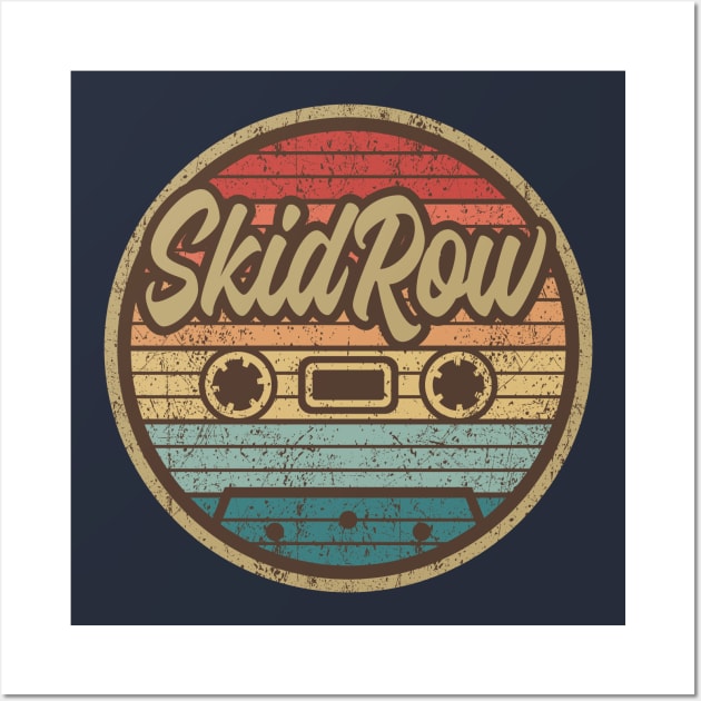 Skid Row Retro Cassette Wall Art by penciltimes